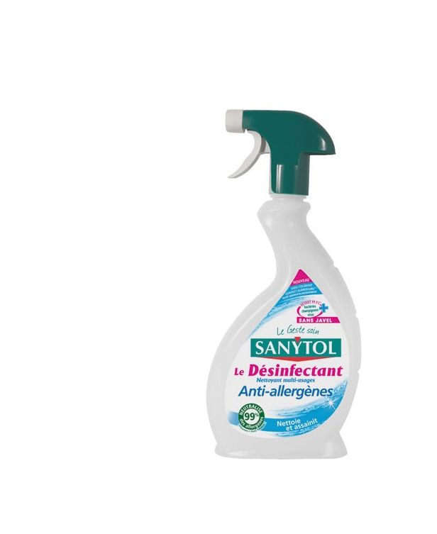Sanytol Multi-Usages Désinfectant Citron Flacon Spray 500ml