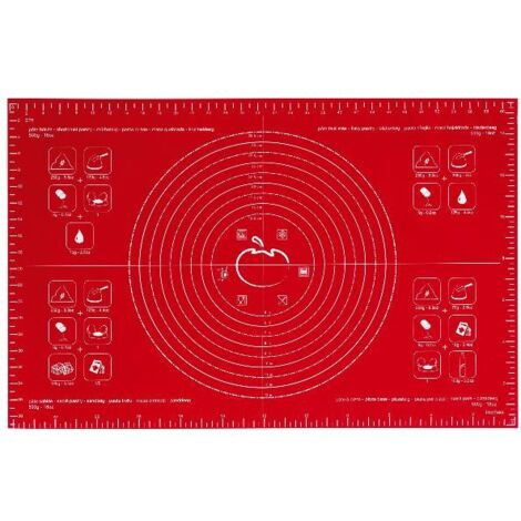 Grande Feuille à Pâtisserie 60 X 40 Cm Rouge - Mastrad