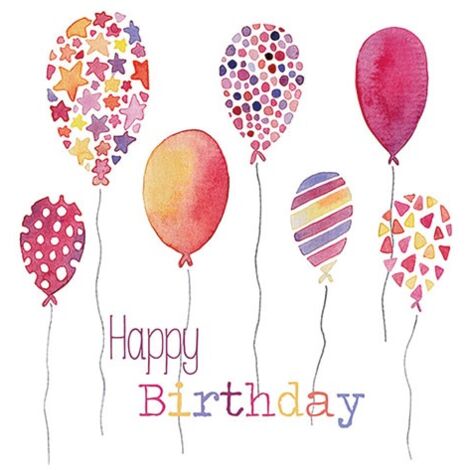 AMBIENTE - SERV. DE TABLE 33CM (20) BALLONS D'ANNIVERSAIRE FSC Mix