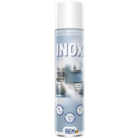 Nettoyant inox 300 ml – Spray protecteur hydrofuge pour surfaces en inox, aluminium et chrome – Finition brillante sans traces – Riem