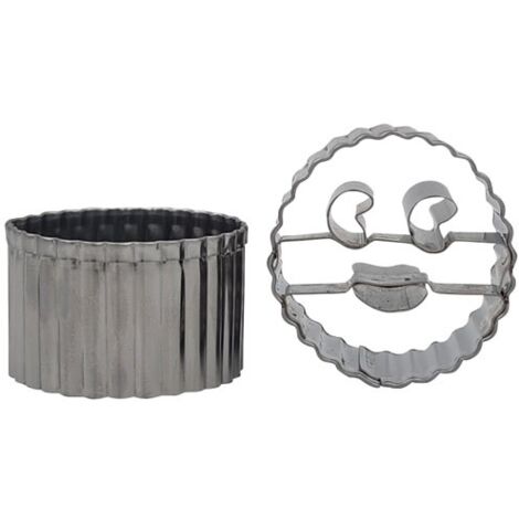 Set 2 Découpoirs Petits Smiley 4 Cm - Patisse (1/3)