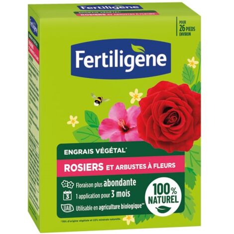 FERTILIGENE - Engrais rosiers arbustes à fleurs UAB 650g