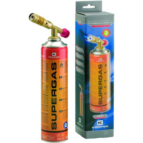 kit lampe à souder bec + cartouche supergaz 575 Kemper