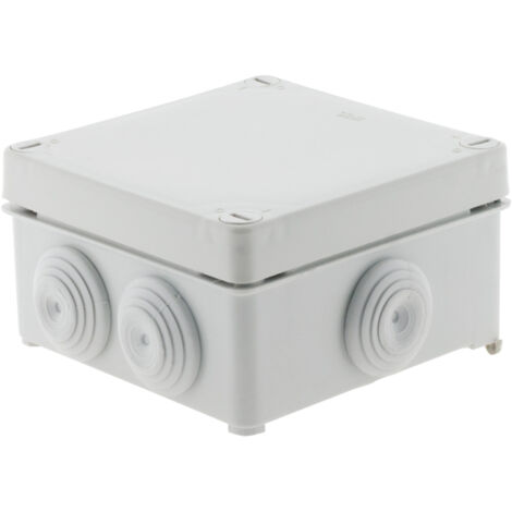 Zenitech – Boîte de dérivation étanche carrée 100x100x50mm – Indice de protection IP55 – Fermeture à visser – Pour environnements humides