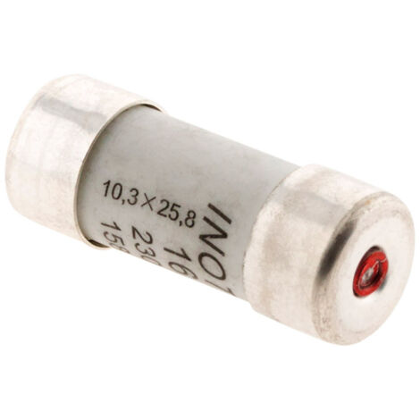 Zenitech – Lot de 3 fusibles céramiques 10,3x25,8mm 16A – Protection circuits électriques – Résistants aux températures élevées (1/5)