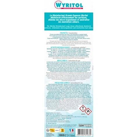 WYRITOL - Wyritol désinfectant grands espaces 750ml