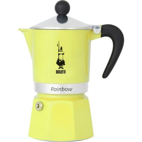 CAFETIÈRE ITALIENNE 6 TASSES JAUNE PASTEL - RAINBOW BIALETTI 1229608 (1/3)