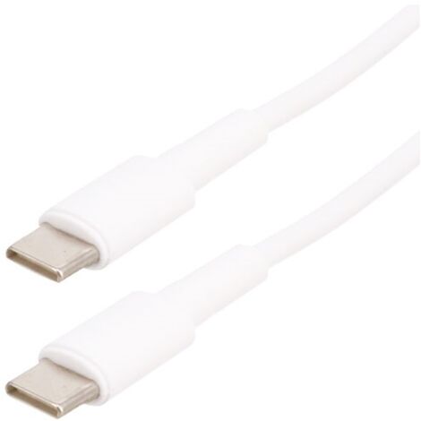 ERARD - Cordon USB 2.0 - C M/M - 3A - blanc - 2m (1/2)