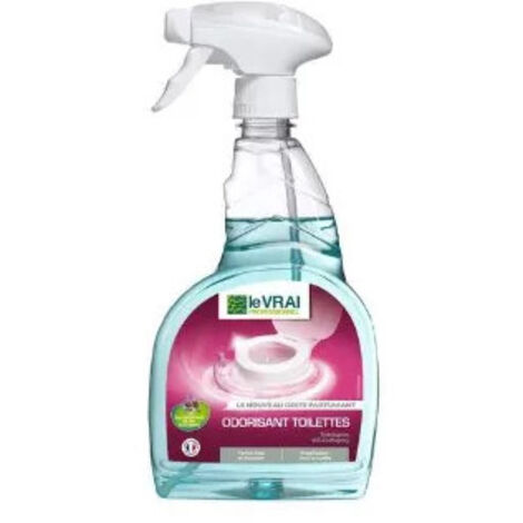 Odorisant toilettes parfumé Pin des Landes 750ml – Formule prête à l'emploi – Non nocif pour fosses septiques – Spray pour cuvette – Le Vrai Professionnel