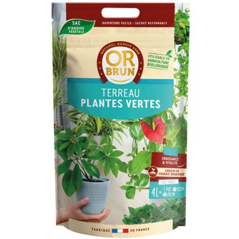 OR BRUN - Terreau plantes vertes 4 L (1/5)