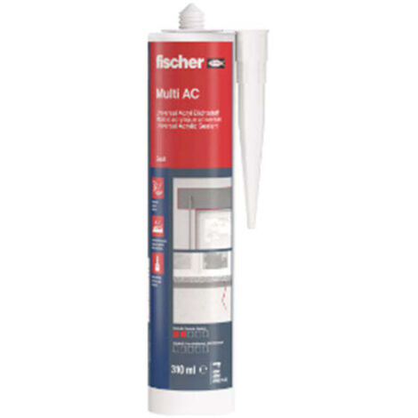 FISCHER - Mastic acrylique multi-usages high tack ac blanc 310ml (1/3)