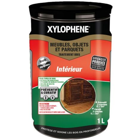 Xylophene traitement bois intérieur pour meubles et parquets Conditionnement: 1L