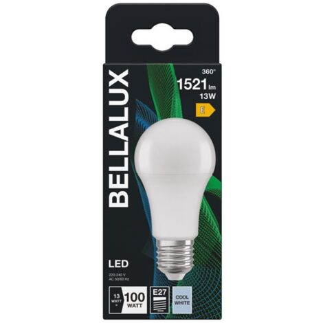 BELLALUX - Bellalux led dépoli standard E27 13 W froid 1521 lm
