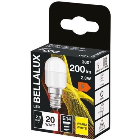 Ampoule LED dépolie mini-tube E14, 2.3W, blanc chaud. (1/3)