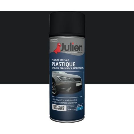 Peinture aérosol pour Plastique de Véhicules - Mat Gris - 400 ml - Julien
