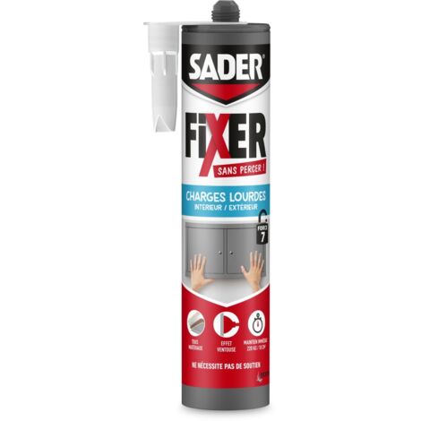 SADER - Sader fixer sans percer charges lourdes cartouche 460 g (1/3)