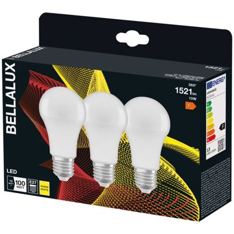 BELLALUX - Bellalux led dépoli radiat. std E27 13 W chaud 1521 lm x3 (1/2)