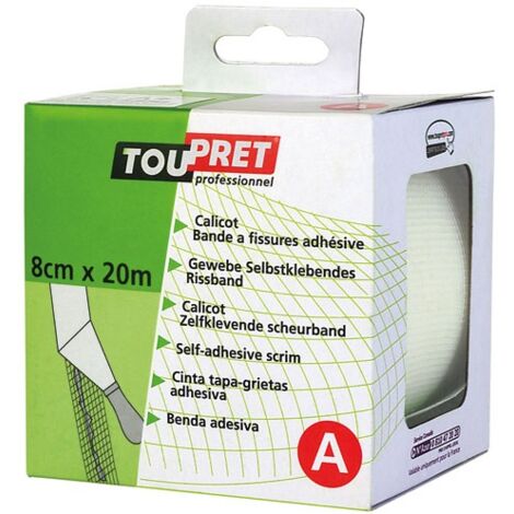 TOUPRET - Bande à fissures armée 8cmx20m