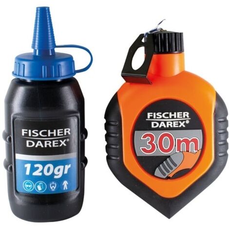 FISCHER DAREX - Cordeau à tracer 30m poudre bleue 120 grammes