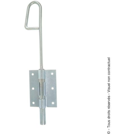 AFBAT Verrou baïonnette acier zingué, H.500 x L.60 x P.20 mm