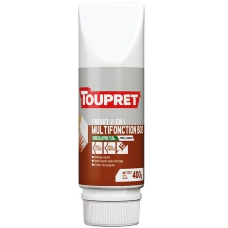 ENDUIT MULTIFONCTION BOIS 2EN1 400G TOUPRET BCLPWF0.4