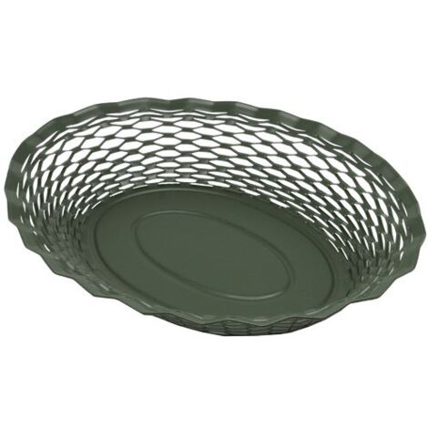 Roger Orfèvre - Corbeille à pain vert sapin 30x24 cm (1/3)