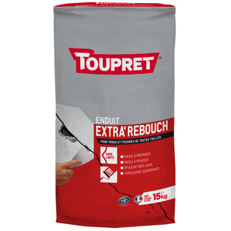Enduit de rebouchage Extra'Rebouch Toupret poudre Conditionnement: 15KG