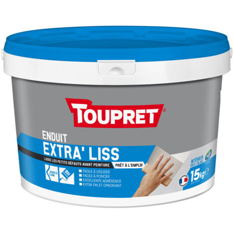 ENDUIT LISSAGE EXTRA FIN PATE 15KG BLC TOUPRET S.A BCLIP15
