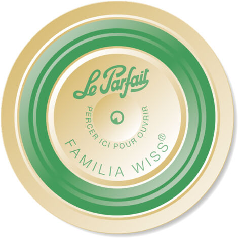 Boîte de 10 capsules 100 mm en acier pour terrines Familia Wiss – Étanchéité optimale – Conservation longue durée – Fabrication France – Le Parfait