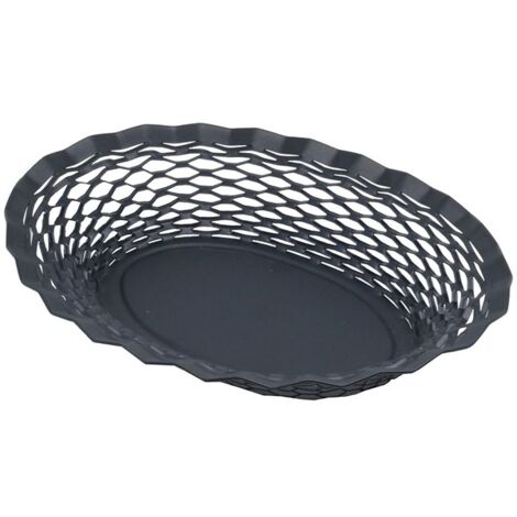 ROGER ORFEVRE - VINTAGE CORBEILLE PAIN OVALE BLEU NUIT 25X18 CM