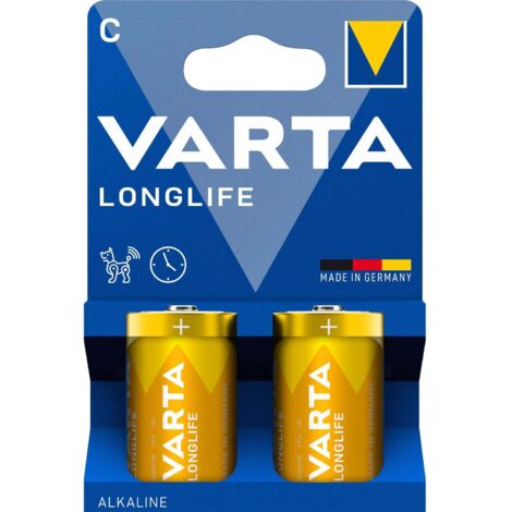 VARTA - Pile alcaline Longlife LR14/C blister de 2