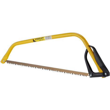 Stanley – Scie à métaux 530 mm – Denture américaine – Acier traité – Monture tubulaire légère pour coupe précise