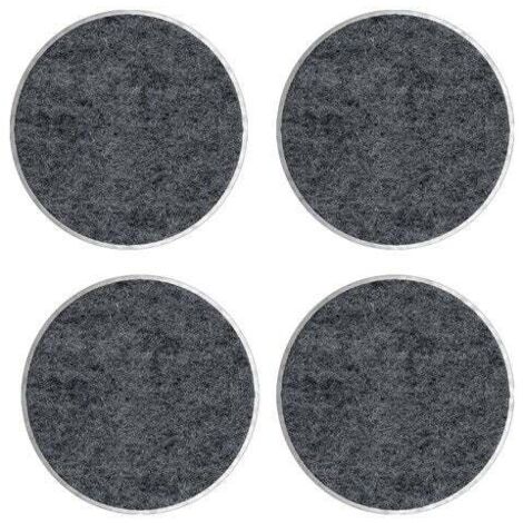 Lot de 4 patins feutre adhésif, SCOTCH, diam. 34 mm, gris (1/2)