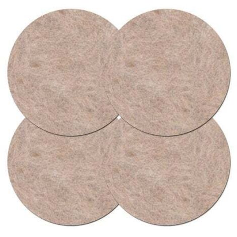 SCOTCH Lot de 4 patins feutre en laine adhésif, SCOTCH, diam. 50 mm, beige (1/2)