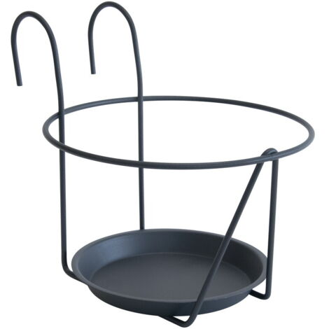Porte Pot Soucoupe Crochet 20-22cm Anthracite - Louis Moulin (1/3)