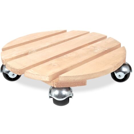 Roule Plante Rond Bois Brut Basics 37.5cm - Louis Moulin (1/3)