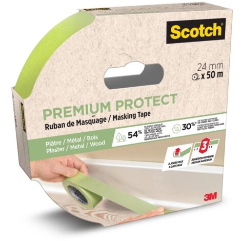 Ruban de masquage SCOTCH l.24 mm x L.50 m premium protect (1/3)