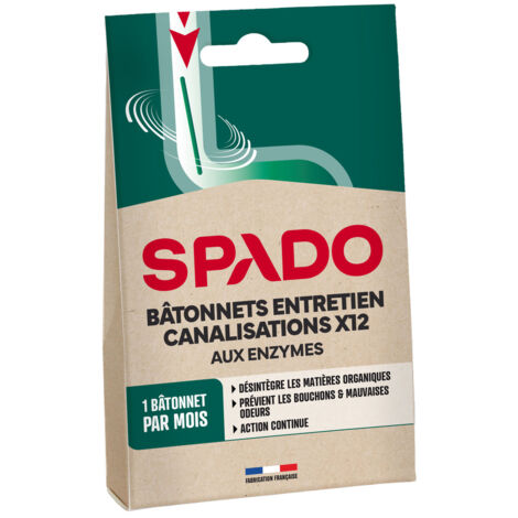 Bâtonnets Entretien Des Canalisations Aux Enzymes X12 - Spado