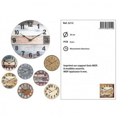 KATAMEX Pendule bois MDF2234o25cm - KATAMEX (1/2)
