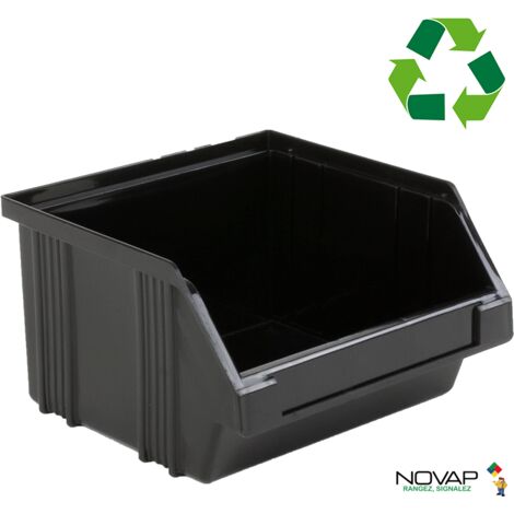 Novap – Bac à bec 1 L en polypropylène recyclé – Dimensions 125x125x75 mm – Résistance chimique et thermique – Fond anti-dérapant