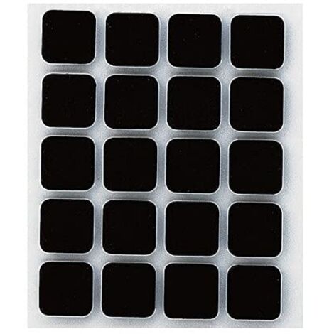 INOFIX - Anti-dérapant adhésif 17x17mm noir par 20 en blister (1/2)