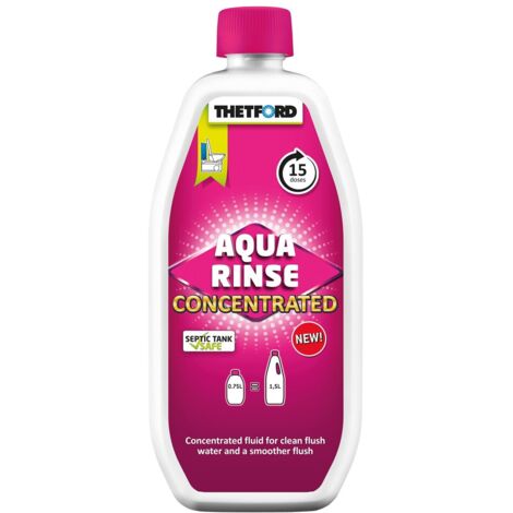 Nettoyant Aqua Rinse concentré 750 ml – Formule efficace pour réservoirs d'eau propre – Parfum lavande – Compatible fosses septiques – Thetford