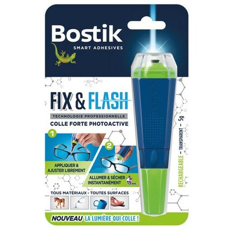 BOSTIK - Colle Fix & Flash gel - transparent - 5 g