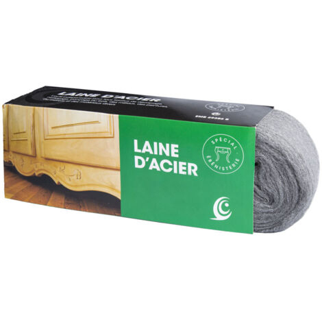Tampel Laine d'acier 150g filaments argentés finition (1/2)