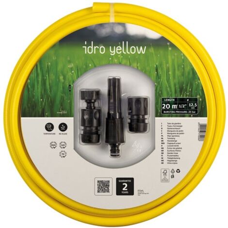 FITT IDRO Tuyau d'arrosage 20m diamètre 12,5mm jaune (1/2)