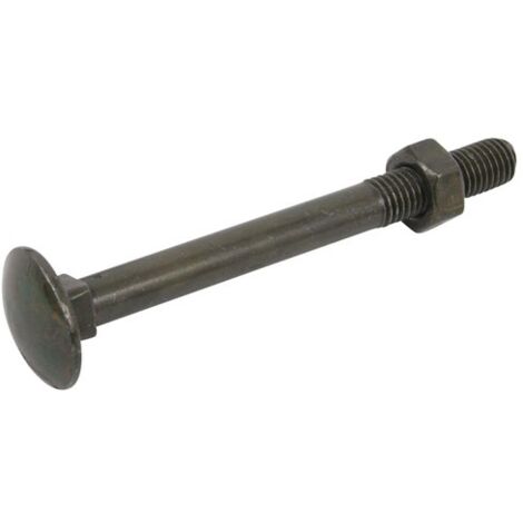 AFBAT Lot de 8 boulons tête bombée acier zingué, L.45 x Diam.7 mm AFBAT (1/2)