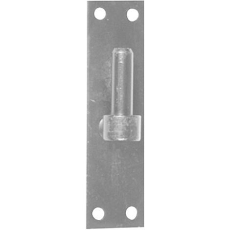 Afbat – Gond de porte zingué blanc 16mm – Bout carré 120mm – Fixation en applique pour volets en bois – Acier haute qualité