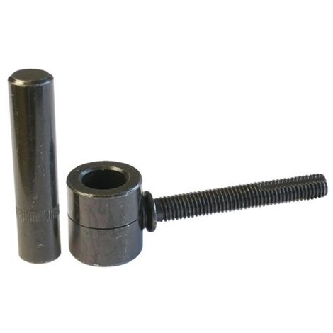 Afbat – Gond de scellement chimique 16mm pour portails battants en acier noir – Fixation durable – Profondeur 140mm – Compatible bois