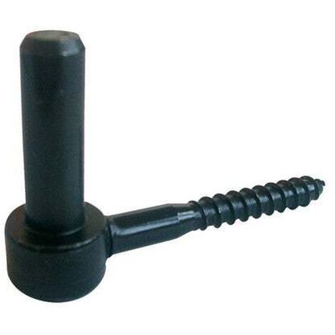 Afbat – Gond de porte à visser 16mm – Acier prépeint – Tirefond 10mm pour vantaux en bois – Longueur 90mm – Fabriqué en France