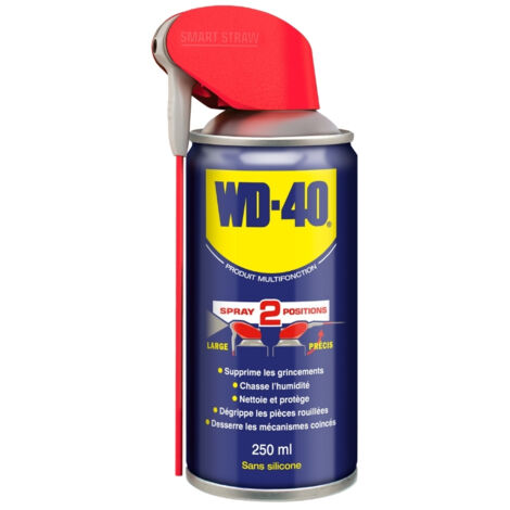 Wd40 Company – Spray lubrifiant multifonctions 250 ml – Aérosol PTFE pour chaînes et câbles – Protection contre humidité et corrosion